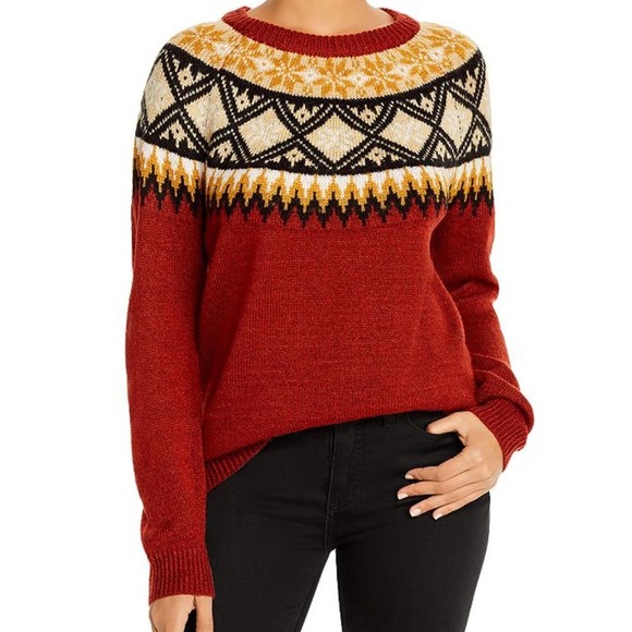 Alison Andrews Fair Isle Nordic Knit Pullover Sweater - Picture 1 of 7